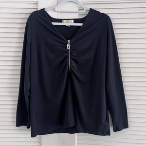 Michael Kors Ruched Top 1X